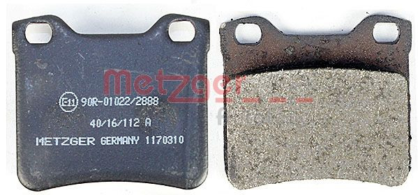 METZGER Bremsbelagsatz, Scheibenbremse